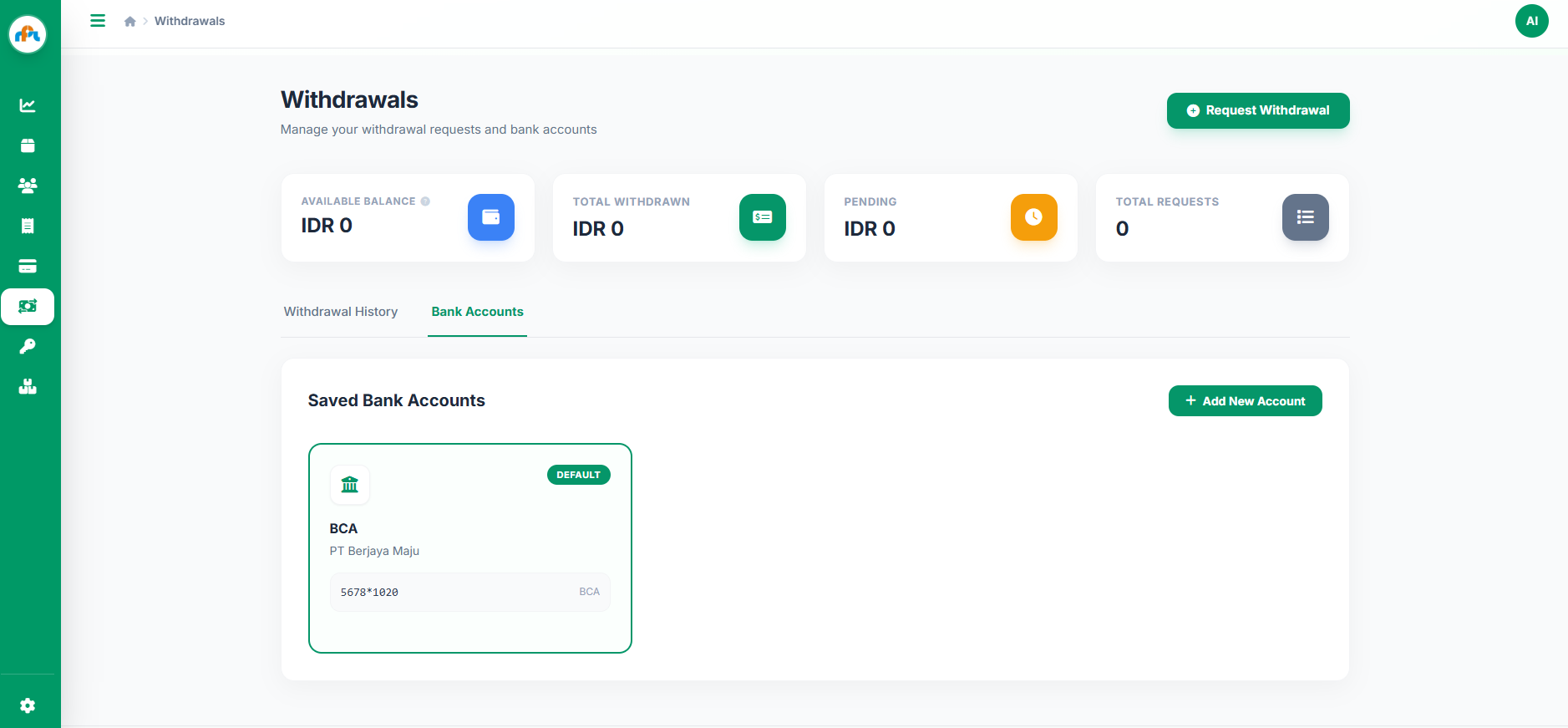 Manajemen Rekening Bank